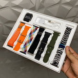 Series:9 Apple Logo With 7 Strap Premium Smart Watch